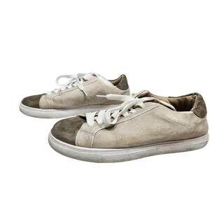 Vanessa Wu All Suede Brown/Cream Shoe Size 6.5